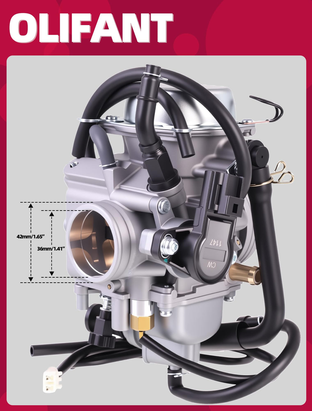 OLIFANT carburetor for Honda Foreman 500; easy installation guidance image.
