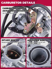 OLIFANT carburetor air-filter mount outer 38mm helps reliable filter seating.
