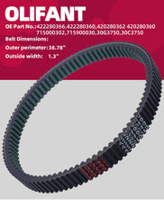 OLIFANT belt compatible with OE 422280366 and 420280360 for easy replacement