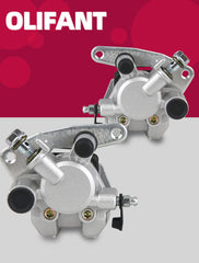 OLIFANT Banshee 350 caliper assembly showing pad housing and bracket