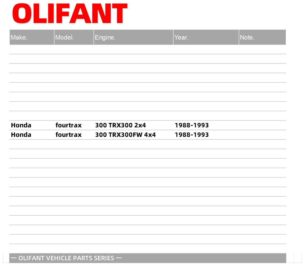 OLIFANT CDI box compatible with TRX300FW 4x4 for smoother cold starts.