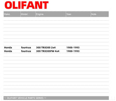 OLIFANT CDI box compatible with TRX300FW 4x4 for smoother cold starts.