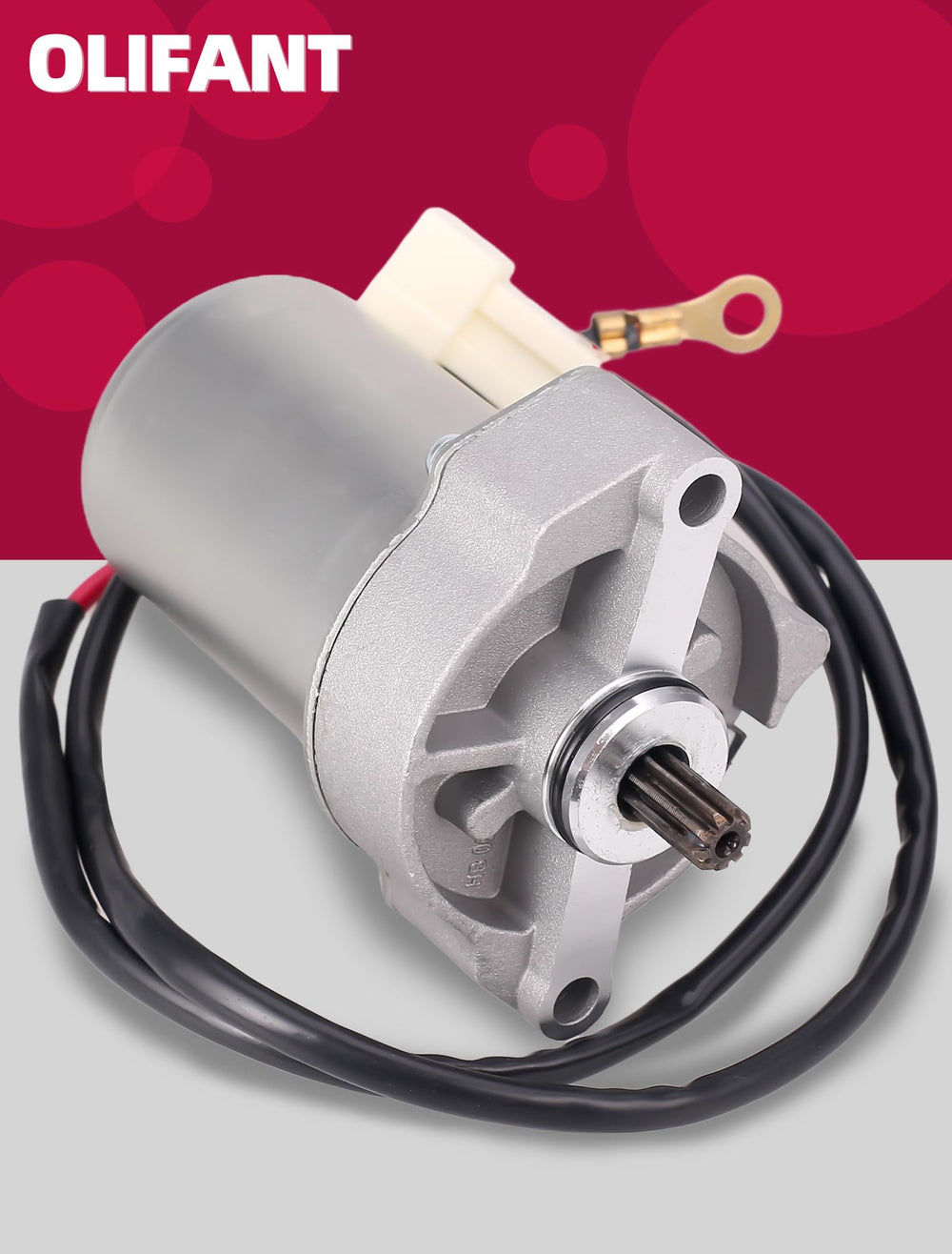 OLIFANT starter showing robust reduction gears