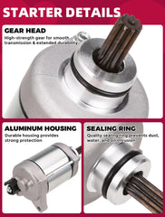 OLIFANT starter housing detail in aluminum reinforces durability and lightweight handling