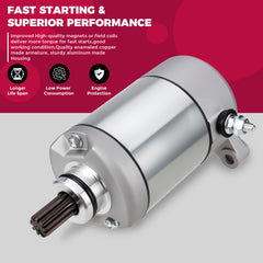 OLIFANT Polaris Magnum 500 starter close-up of motor for high torque potential