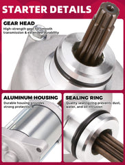 OLIFANT starter assembly with MITSUBA SM18 compatibility and copper winding durability