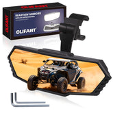 OLIFANT UTV center rearview mirror with ball joint for precise angle control.