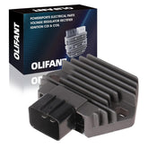 OLIFANT voltage regulator rectifier box front view for compatibility check