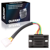 OLIFANT voltage regulator rectifier for Suzuki King Quad 300, front view showing compatible fit.