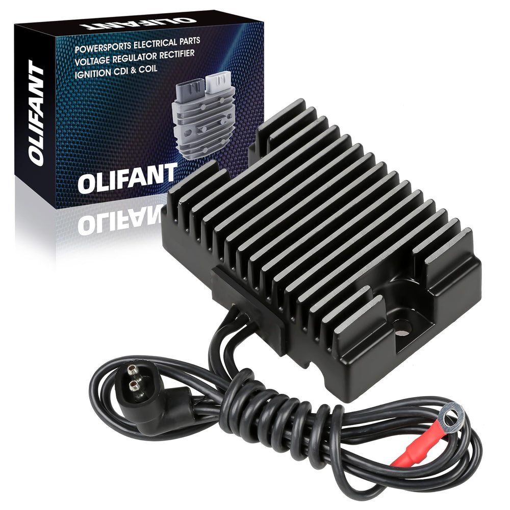 OLIFANT voltage regulator rectifier for Harley Electra Glide showing stable charging on long rides