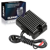 OLIFANT voltage regulator rectifier for Harley Electra Glide showing stable charging on long rides