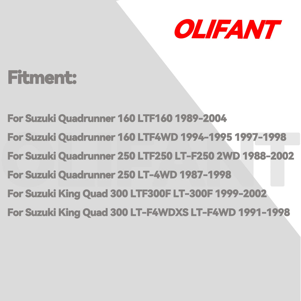 OLIFANT voltage regulator rectifier for Suzuki Quadrunner 250, side view highlighting secure connection points.