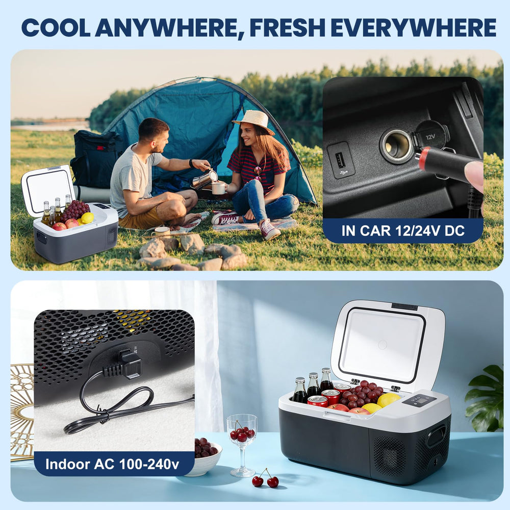 OLIXIS car cooler operates quietly for distraction-free travel