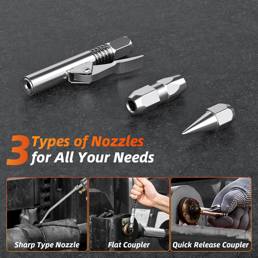 olmlmo 39.4 inch hose enables access to hard-to-reach fittings.