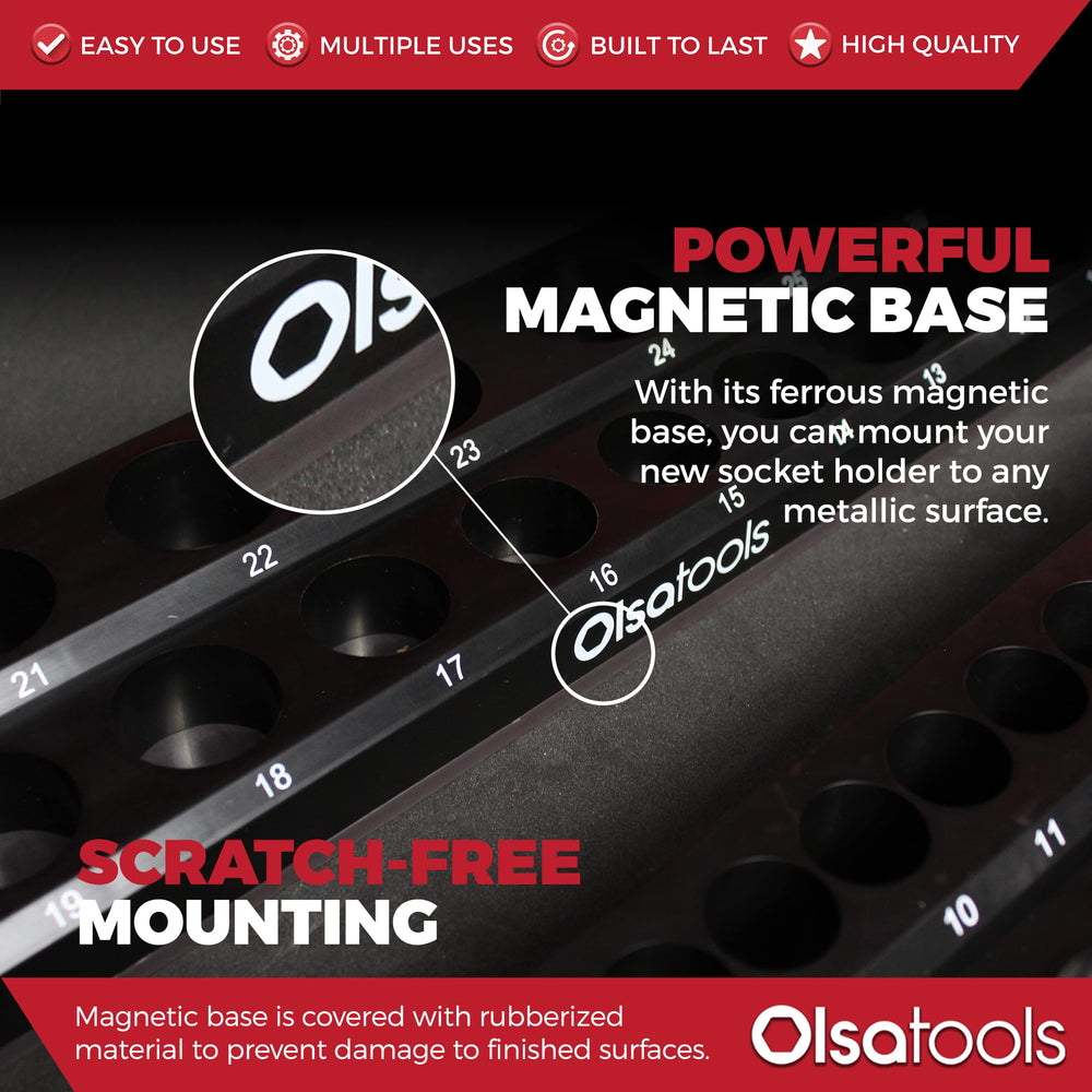Olsa Tools compatible with deep and shallow metric sockets