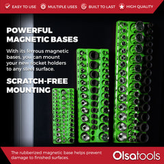 Olsa Tools setup mounted to the toolbox side for versatile storage.