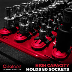 Olsa Tools durable steel backing provides a sturdy foundation for long-lasting use.