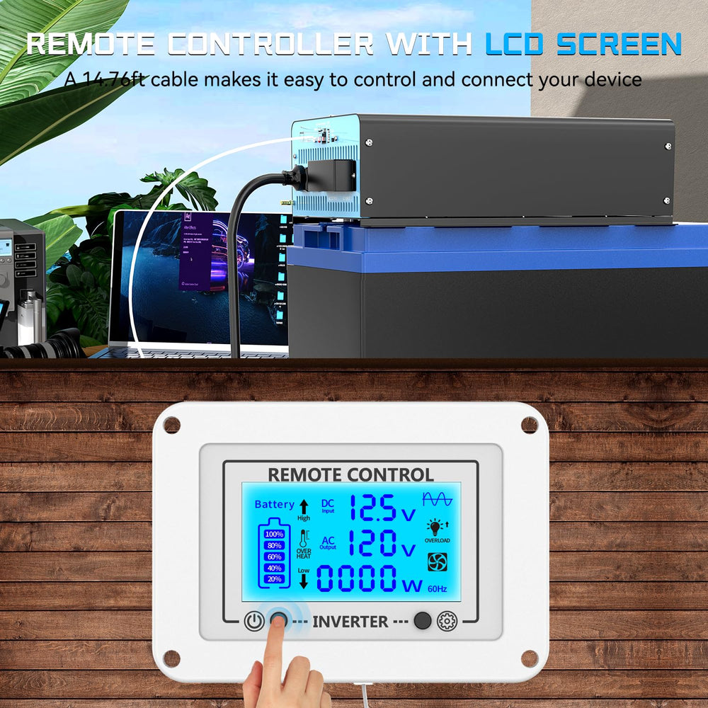 OLTEANP 120V output panel demonstrates safe household voltage for appliances