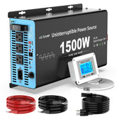 OLTEANP 1500W pure sine wave inverter powering sump pump during outages.
