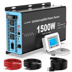 OLTEANP 1500W pure sine wave inverter powering sump pump during outages.