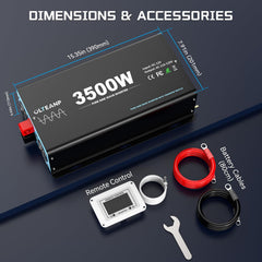 OLTEANP 7000W peak capacity handles startup surges