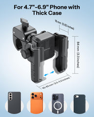 OMOTON BK01 phone fits 4.7 to 7 inches with case.