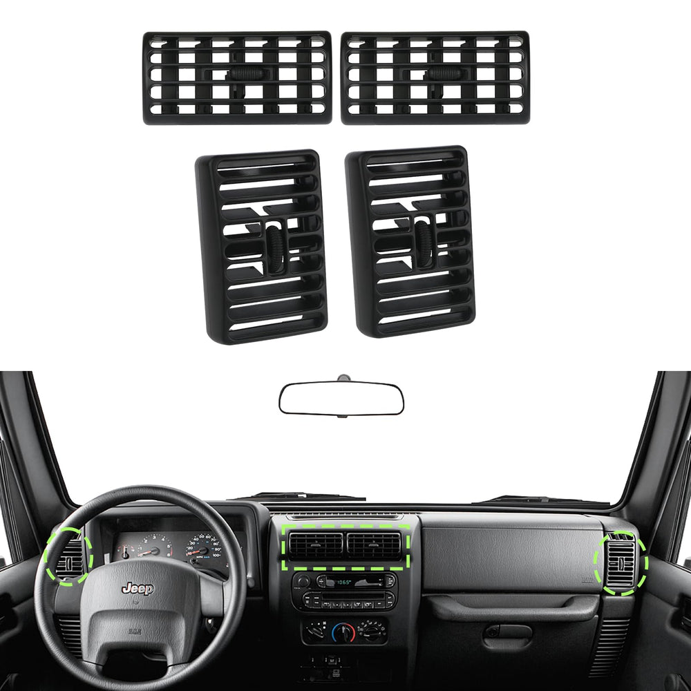 omoZone dashboard vent for Jeep Cherokee 1997-2001 supports consistent cabin airflow