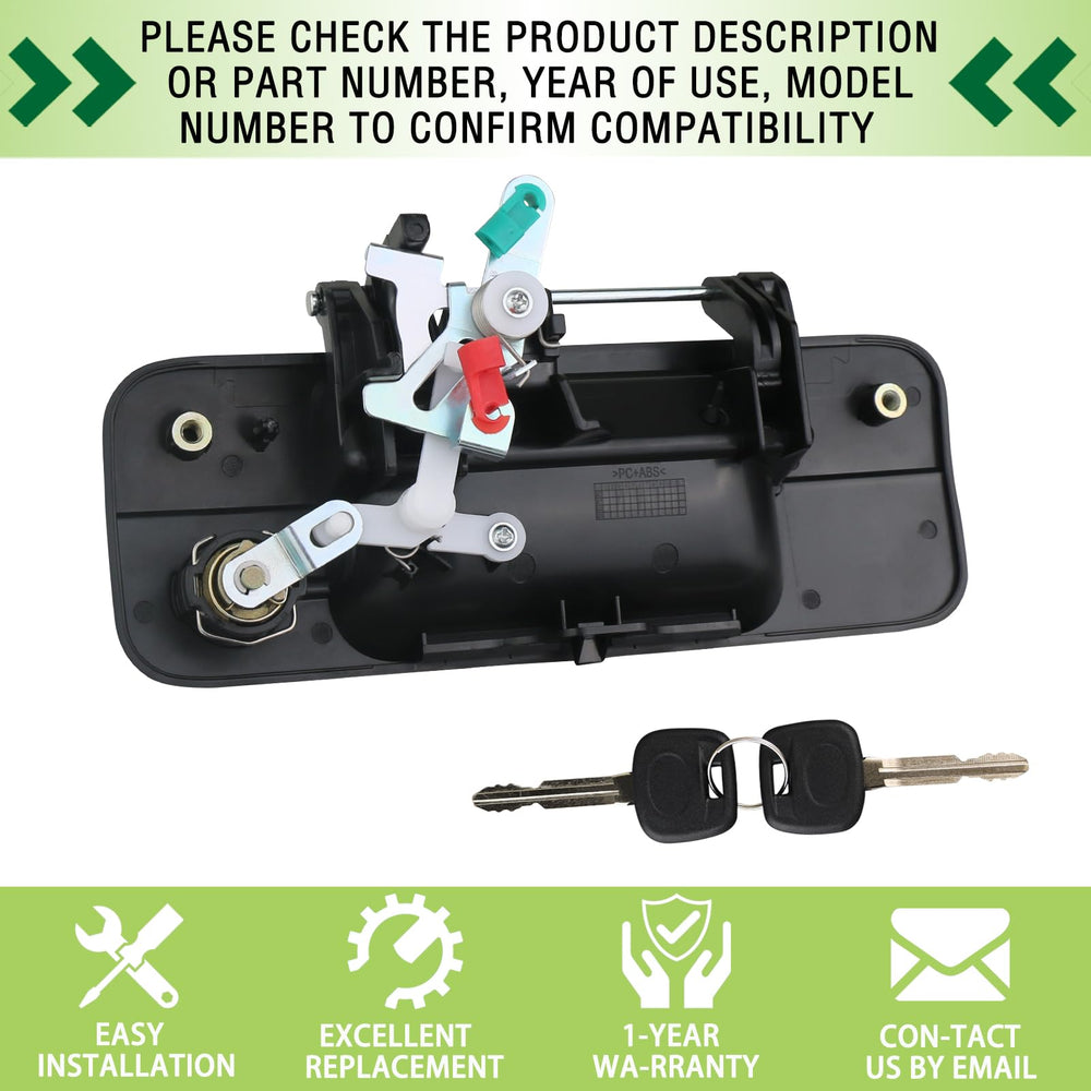 omoZone packaged-replacement-liftgate-handle ready for quick swap and improved exterior look.