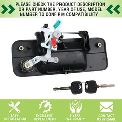 omoZone packaged-replacement-liftgate-handle ready for quick swap and improved exterior look.