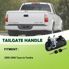 OmoZone smooth black tailgate handle, durable replacement for Tundra
