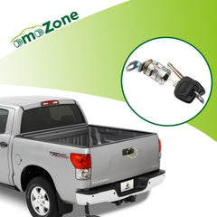omoZone tailgate lock cylinder installed shows direct compatibility and simple replacement