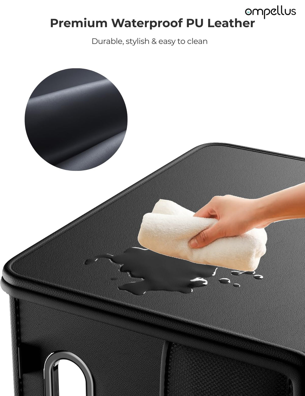 Ompellus trunk organization with strap anchors keeps belongings secure on trips.