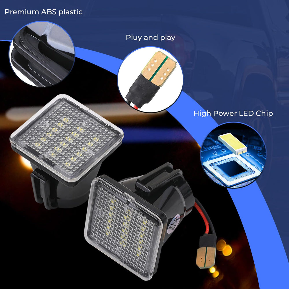 Omrisy waterproof LED license plate lights withstand rain and car washes