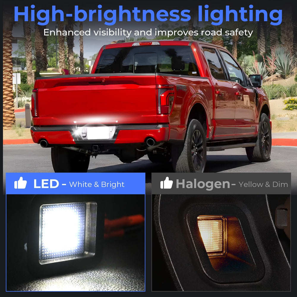 Omrisy waterproof license plate light withstands rain and car washes.