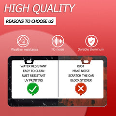 Omw2fyb durable frame protects your plate while elevating its look.