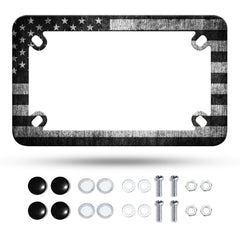 Omw2fyb vintage flag design license frame enhances bold patriotic style on bikes
