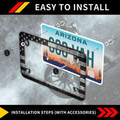 Omw2fyb weatherproof frame protects plates against rain and sun