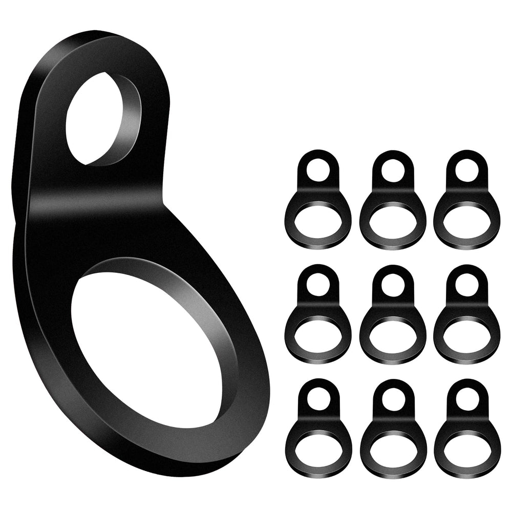 ONAGAD tie-down ring front view showing rugged stainless steel for motorcycle security.