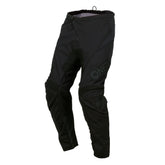 O'NEAL Element Classic Pant Black front view with breathable panels for riding comfort.