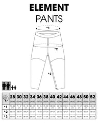 O'NEAL Element Classic Pant Black hip protectors indicating removable EVA foam protection.