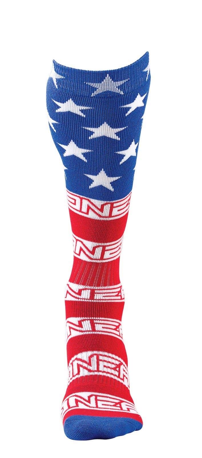 O'NEAL Pro MX USA Sox with thick knit heel and sole for added comfort and durability