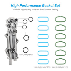 ONER intake manifold plenum gasket set, 12 pieces, for precise fit