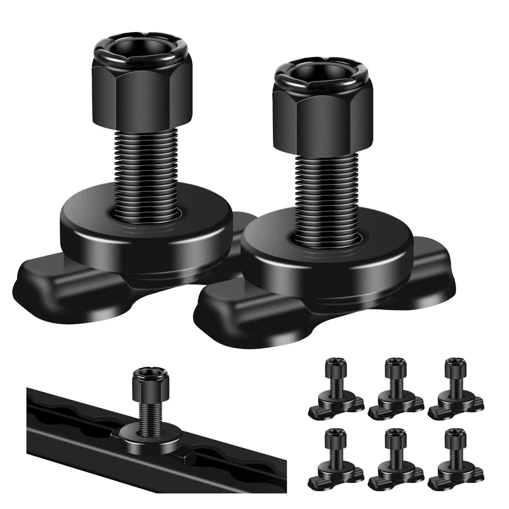 Onesnt L-Track double lug on-rail side view for secure tie-down points.