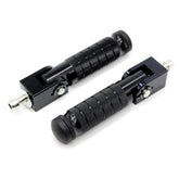ONETEN universal foot pegs with 90-degree folding for motorcycles improve grip and safety