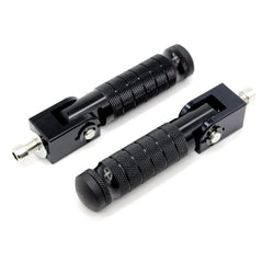 ONETEN universal foot pegs with 90-degree folding for motorcycles improve grip and safety
