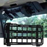 ONETIGRIS rigid visor panel overhead setup for organized tools within reach