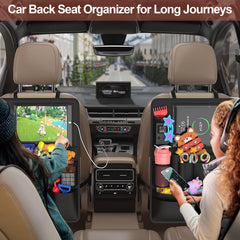 Oneyus backseat organizer ideal for family road trips with essential storage