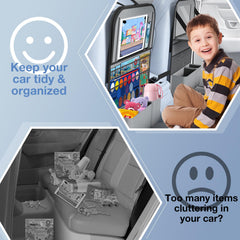 Oneyus backseat organizer serves as a travel companion for busy families.