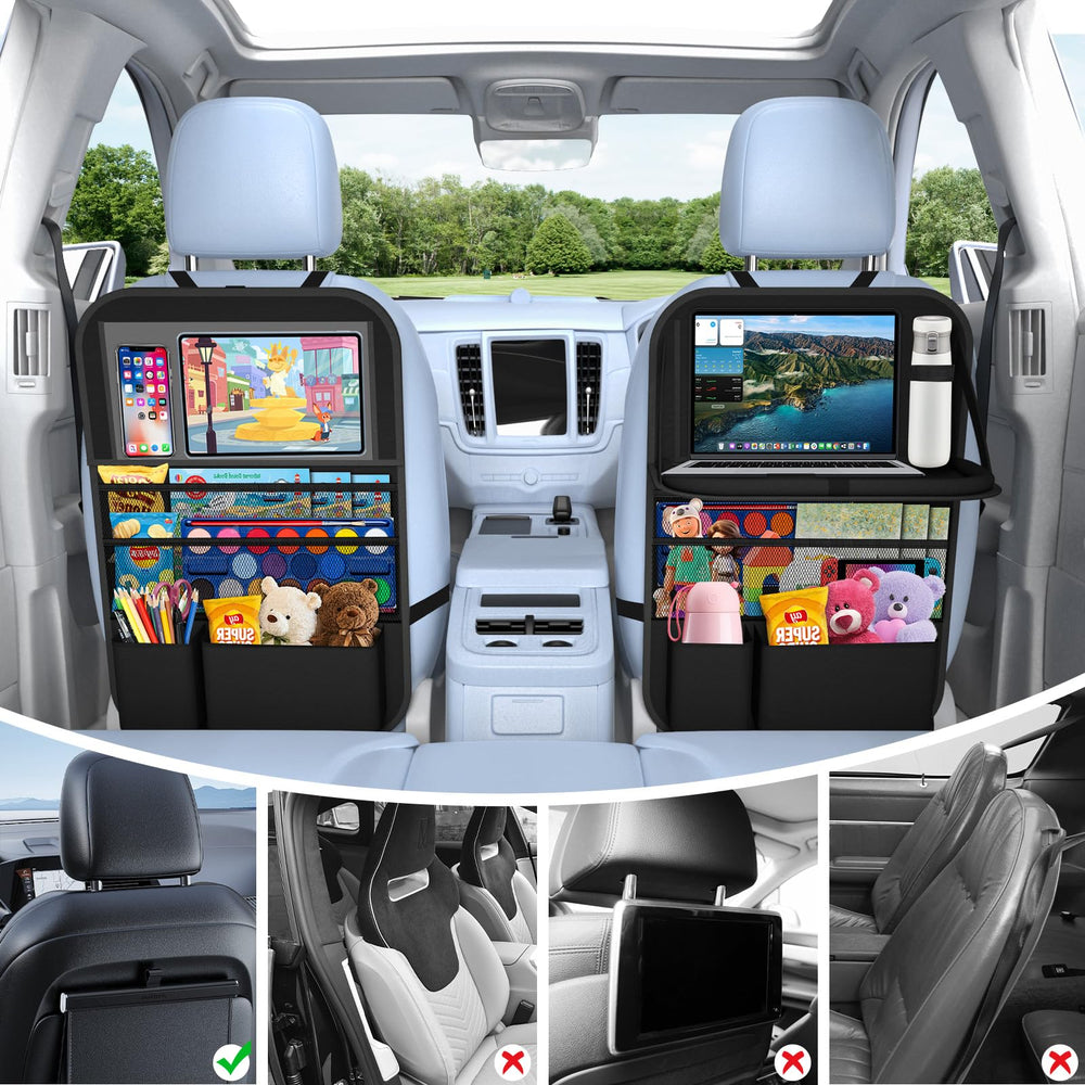 Oneyus transparent tablet pocket fits large devices like iPad Pro for on-the-go viewing.
