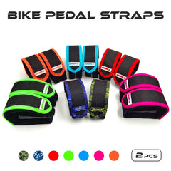 ONIPAX pedal strap in use during a pedal stroke on rugged trail.